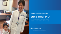 June Hou, MD, with daughter Skylar